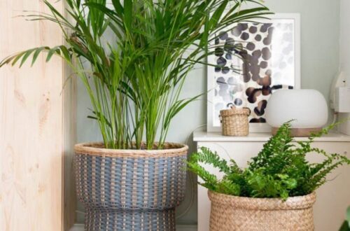 корзина-кашпо для цветов своими руками