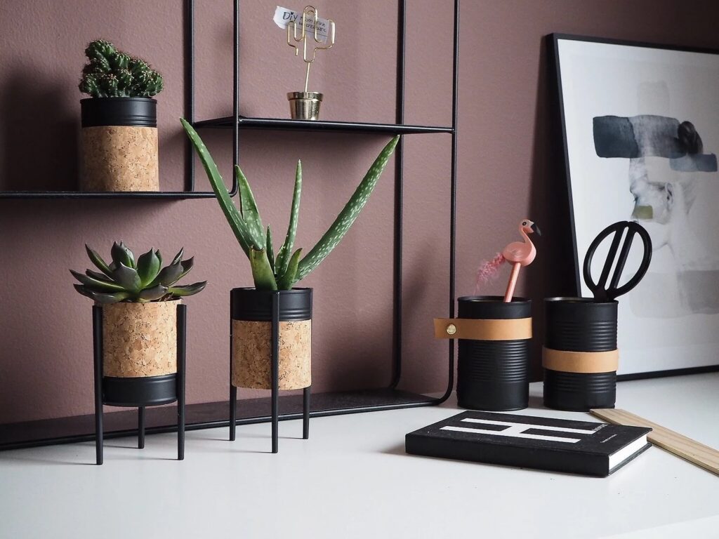 Подставка для цветов в стиле лофт своими руками